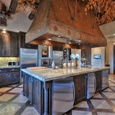 Kitchen: Exquisite Mediterranean Estate in Los Gatos, Calif.