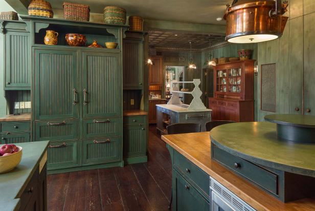 Green French Country Style Kitchen Hgtv