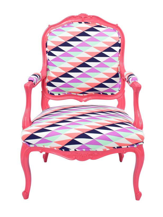 graphic print chair