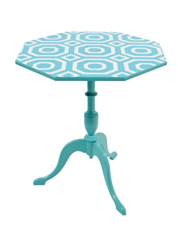 geometric print table