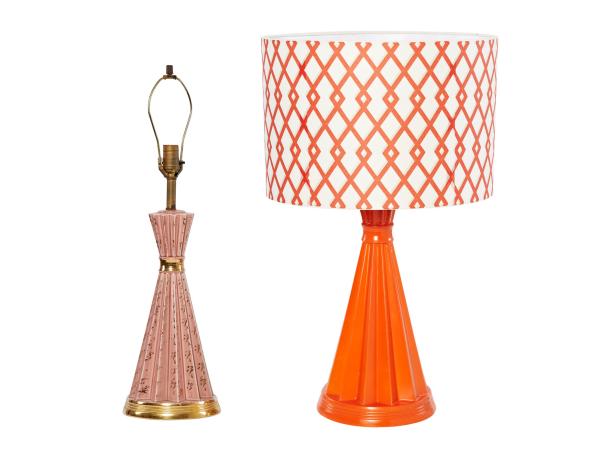 Before and After Orange Lamp Makeover | HGTV