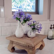Fixer Upper: Charming Vases and Stool Decorate New Bathroom 