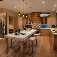 Contemporary Southwestern Kitchen with Earthy Tones 