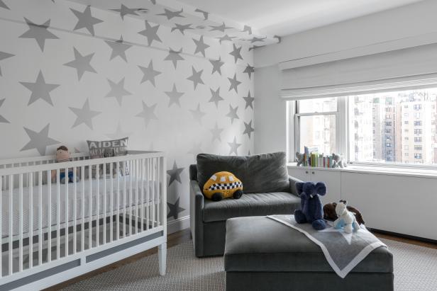 Silver Star Wallpaper Featured in Urban Nursery 