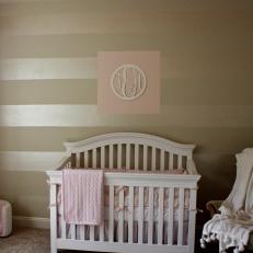 Charming  Cottage Nursery for a Baby Girl 