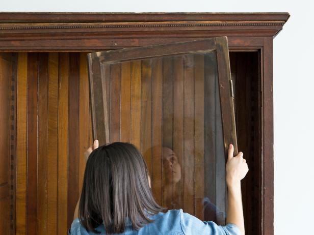 How To Refinish An Antique Bookcase, How To Remove Barrister Bookcase Doors