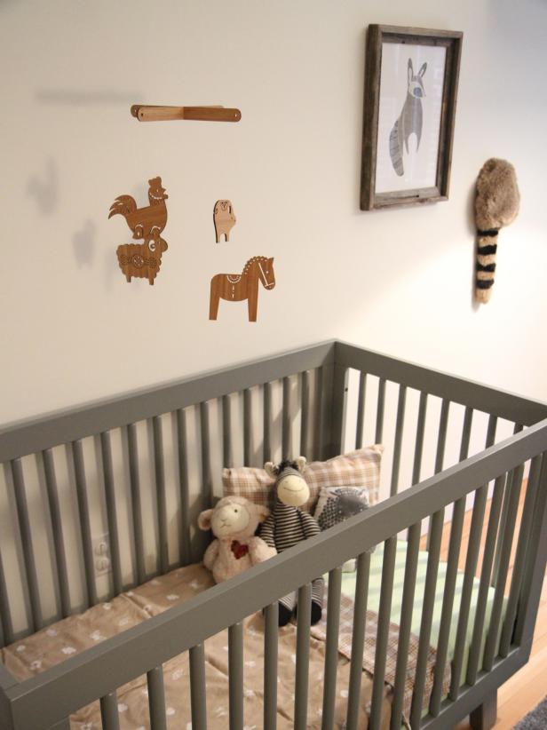 hanging things over baby's crib