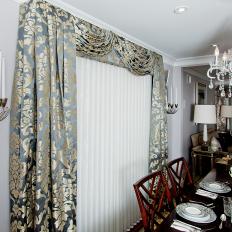 Silver Floral Curtains