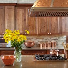 Copper Accents Add Elegance to Neutral Kitchen