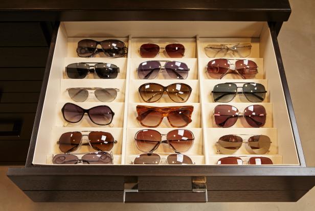 Open Drawer With Sunglasses