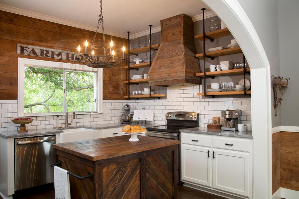 rustic shiplap kitchen