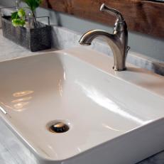 Vessel Sink and Marble Countertop