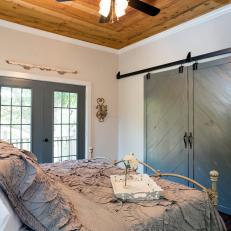 Main Bedroom With Barn-Door Closet 