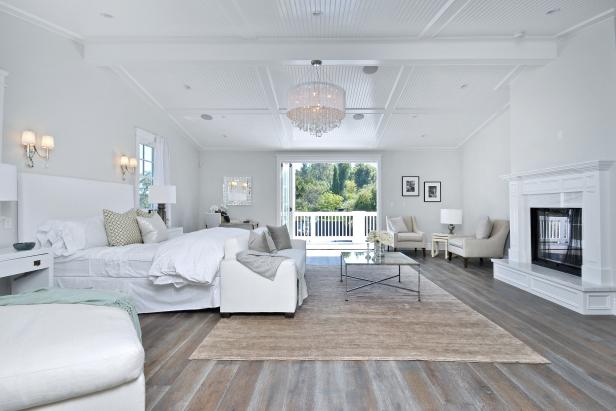 White Transitional Master Bedroom 