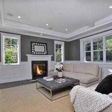 Soothing Neutral & Gray Living Room 