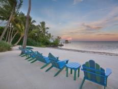 Chairs and Ocean: Beachfront Oasis in Islamorada, Fla.