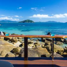 View From Deck: Open Plan Villa on East Bedarra Island, Australia