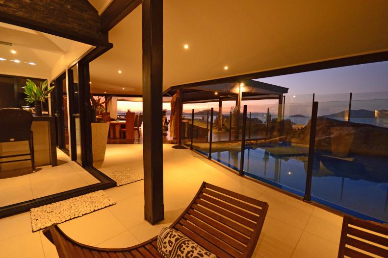 Deck and Pool: Open Plan Villa on East Bedarra Island, Australia
