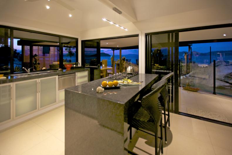 Kitchen: Open Plan Villa on East Bedarra Island, Australia