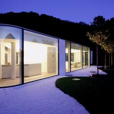 Modern Home with Glass Exterior in Switzerland