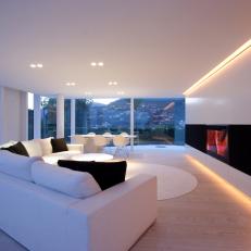 Sleek, Modern Living Room in Lugano