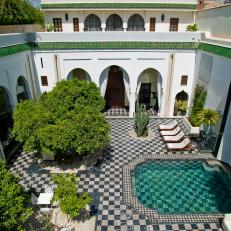 Moroccan Courtyard and Pool is Relaxing, Inviting