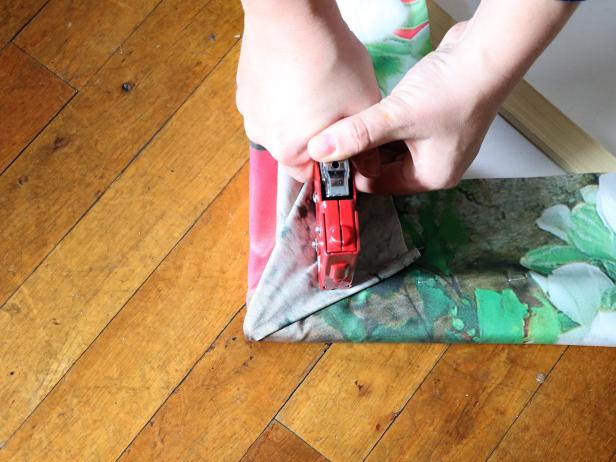 How to Make Fabric Canvas Art | HGTV