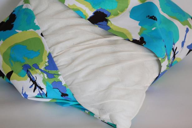 Insert your pillow form. Youâve just made a no-sew pillow case!