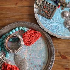 Bohemian-Inspired Vintage Trays