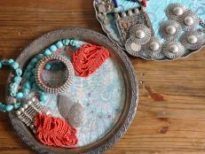 How to Give Vintage Trays a Boho-Chic Look