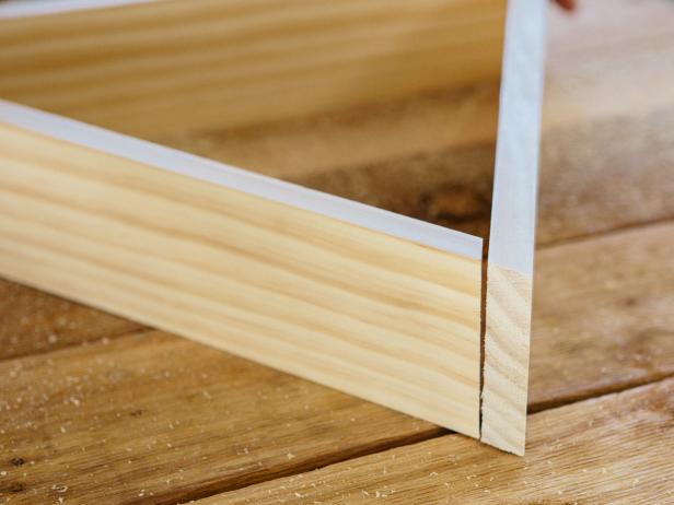 Dry fit shelf pieces together to ensure they fit properly.