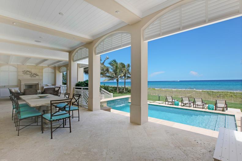 Porch and Pool: Coastal Retreat in Gulf Stream, Fla.