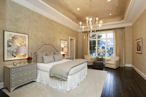 Traditional Master Bedroom With Double Tray Ceiling Hgtv