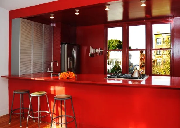 Red Kitchen Walls What Color Cabinets: Stunning Color Combos