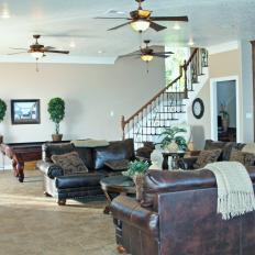 Living Room: Lakefront Estate in Livingston, Tex.