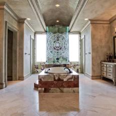 Spa Bathroom: Lavish Mediterranean Masterpiece in Frisco, Texas