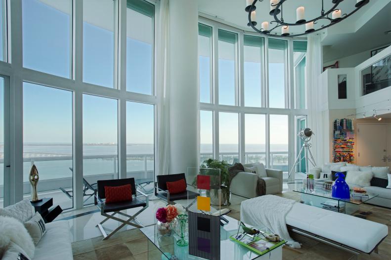 Living Room: Condo in the Sky in Miami