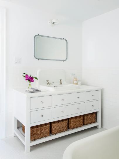 40 Bathroom Vanities You Ll Love For, White Vanity With Shelf