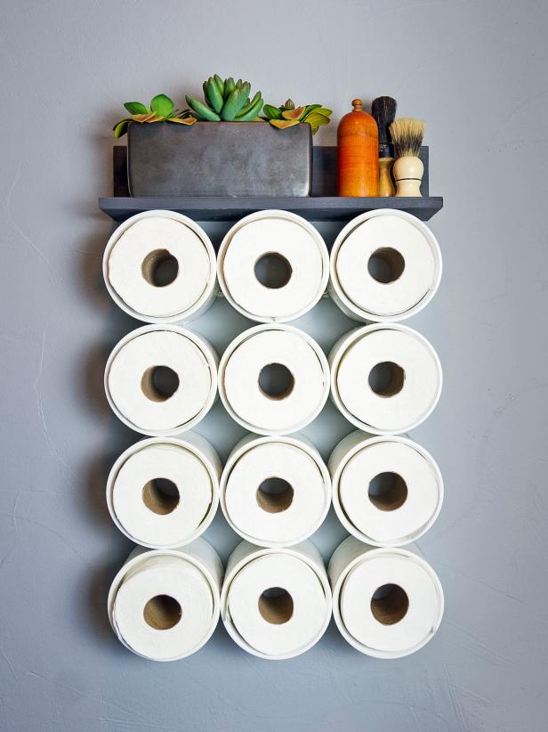 Toilet Paper Storage Using PVC Pipe