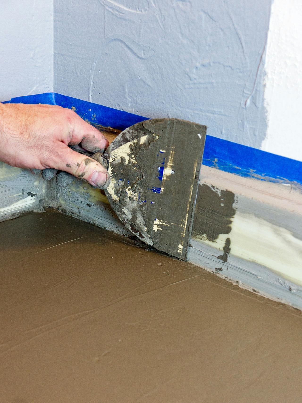 How to Refresh a Dated Vanity Countertop With Concrete | HGTV