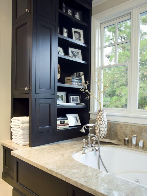 Tall Bathroom  Cabinets  HGTV