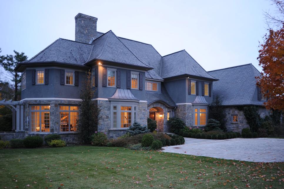 Exterior: French Normandy Beauty in New Canaan, Conn.