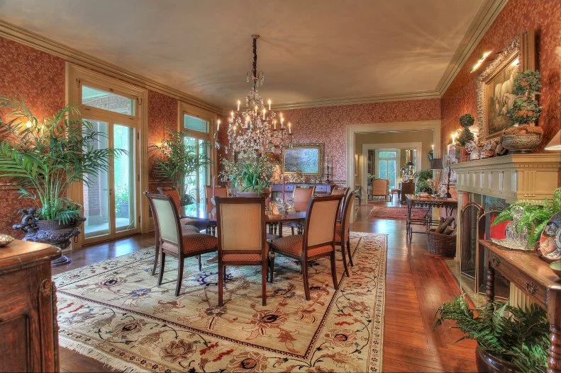 The Formal Dining Room at Historic Tall Oaks in Bernardsville Boro, NJ