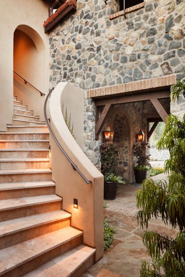 Outdoor Stone Stairway | HGTV