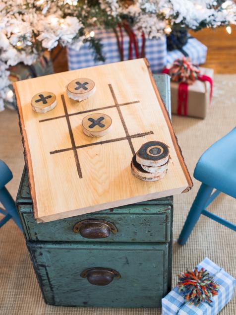 Easy DIY Tic-Tac-Toe Board Game - Modern Glam - DIY