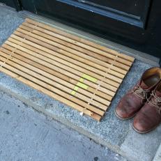 Monogrammed Wood Doormat