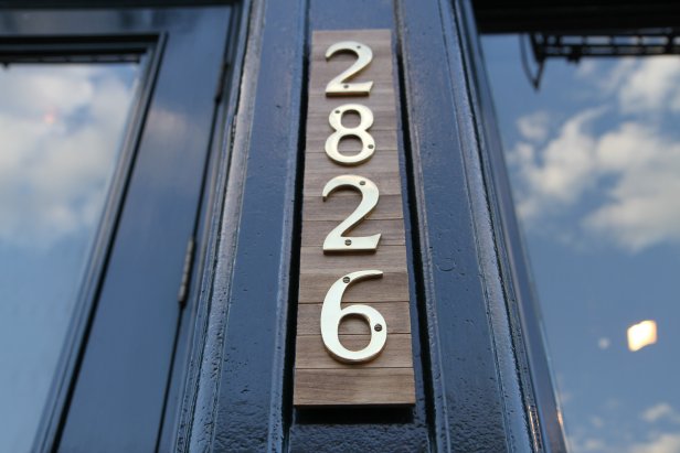 stylish rustic style house numbers