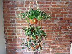 If you live in a small space, hang your houseplants vertically with this hanging planter.