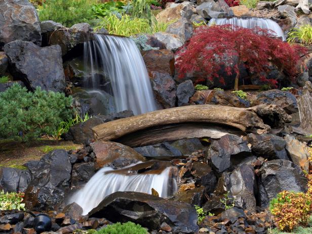 Backyard Waterfalls And Landscaping, Patio Waterfalls Ideas