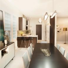 Contemporary Dining Room Is Sleek Yet Inviting